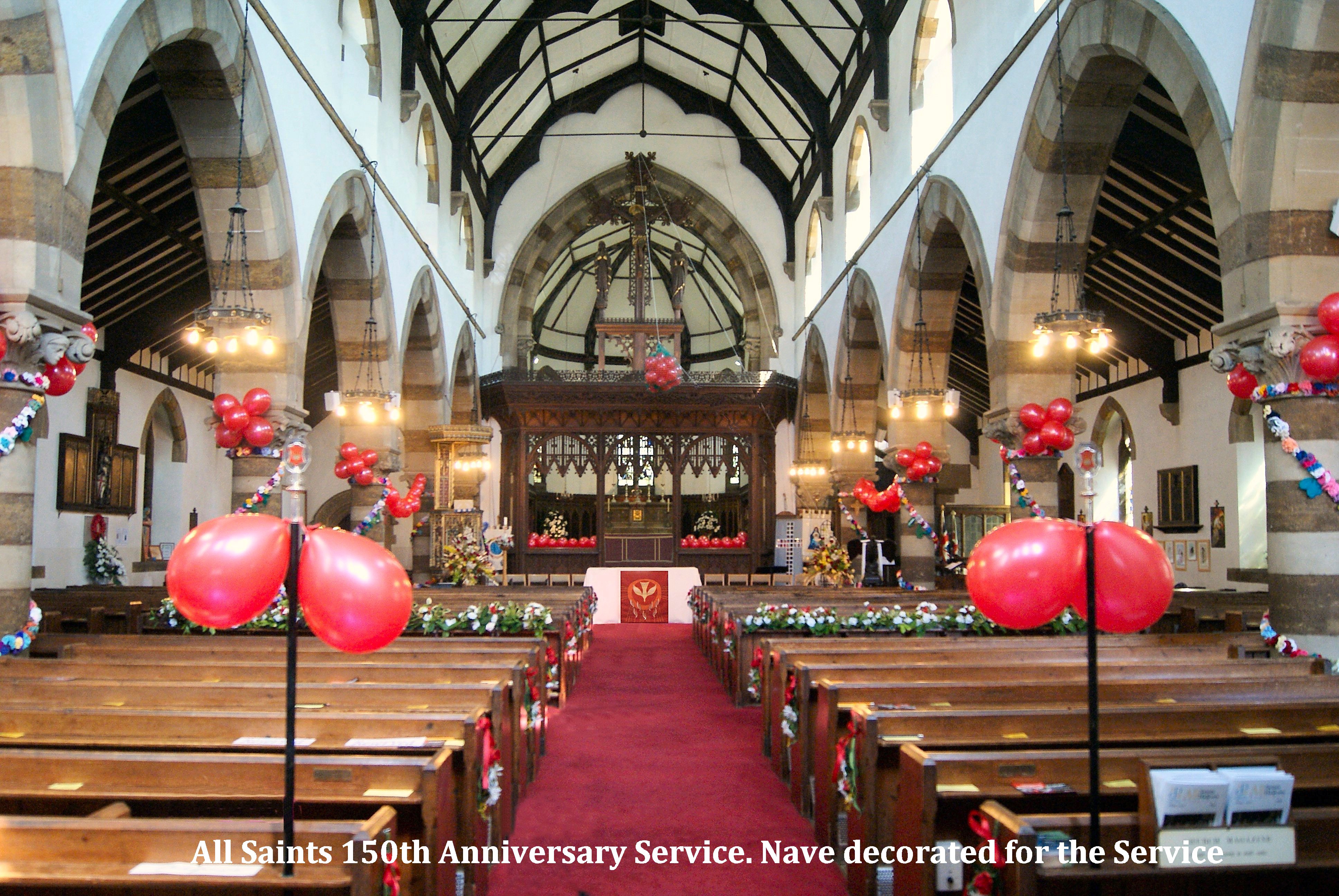 (001) Nave decorated for the Service